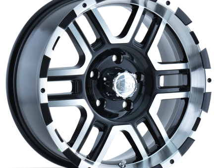 ION Type 179 17x8   6x127 BP   10mm Offset   78.3mm Hub Black Machined Wheel Sale