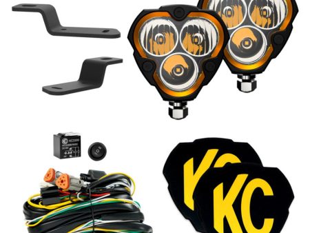 KC HiLiTES 21+ Ford Bronco FLEX ERA 3 2-Light Sys Ditch Light Kits (Combo Beam) Online Sale