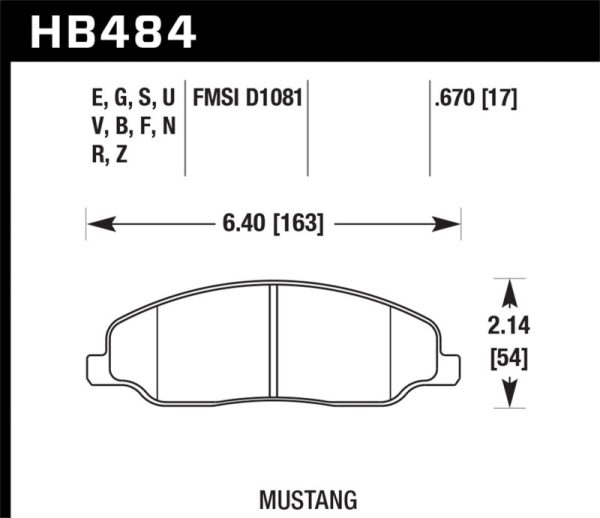 Hawk 05-10 Ford Mustang GT & V6   07-08 Shelby GT HT-10 Race Front Brake Pads Online now