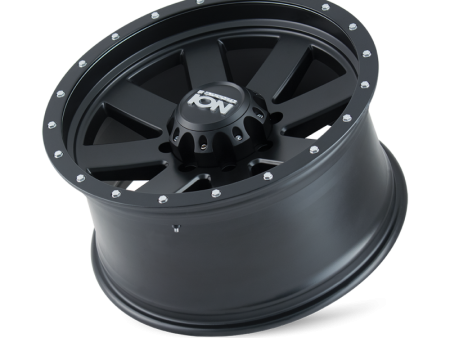 ION Type 134 20x9   6x135 BP   0mm Offset   87mm Hub Matte Gunmetal Black Beadlock Wheel For Sale