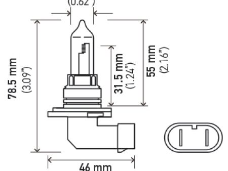 Hella HB3 9005 12V 100W Xenon White XB Bulb (Pair) For Cheap