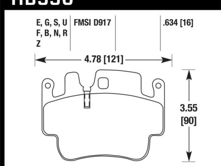 Hawk 00-07 Porsche Boxster HPS 5.0 Front Brake Pads For Sale