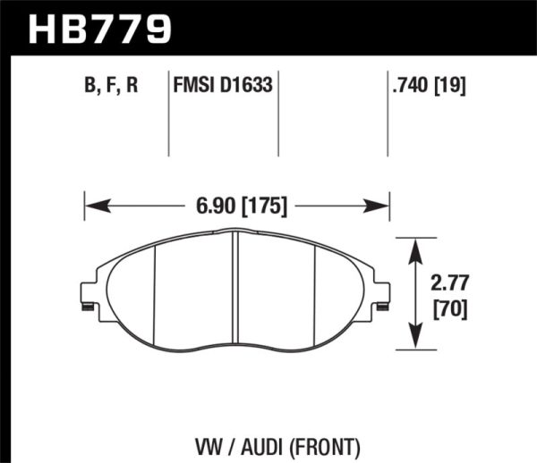 Hawk 15-16 Audi S3 Performance Ceramic Front Brake Pads Online