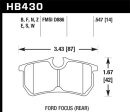 Hawk 00-07 Ford Focus HPS 5.0 Rear Street Brake Pads on Sale