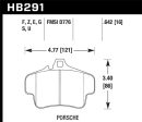 Hawk 98 Porsche 911 Targa Front   03-05 911 GT2   04-05 911 GT3 Rear DTC-70 Race Brake Pads Online now