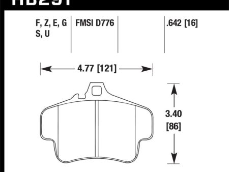 Hawk 98 Porsche 911 Targa Front   03-05 911 GT2   04-05 911 GT3 Rear DTC-70 Race Brake Pads Online now