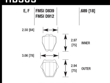 Hawk 00-04 Audi A6 Quattro 00-03 A8 Quattro   03-05 VW Passat Blue 9012 Front Race Brake Pads on Sale