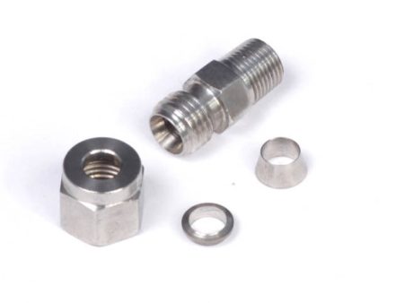 Haltech 1 4in Stainless Compression 1 8in NPT Thread Fitting Kit (Incl Nut & Ferrule) For Discount