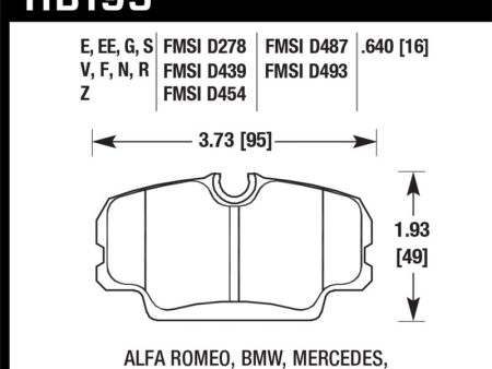 Hawk 84-4 91 BMW 325 (E30) HPS 5.0 Street Front Brake Pads Online Hot Sale