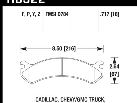 Hawk Chevy   GMC Truck   Hummer LTS Street Front Brake Pads For Discount