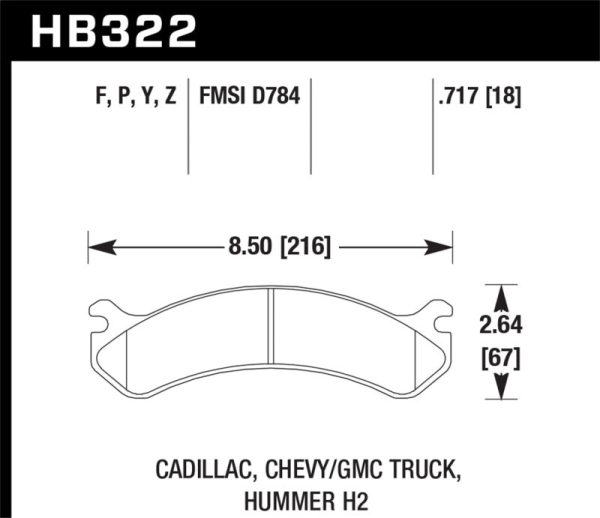 Hawk Chevy   GMC Truck   Hummer LTS Street Front Brake Pads For Discount