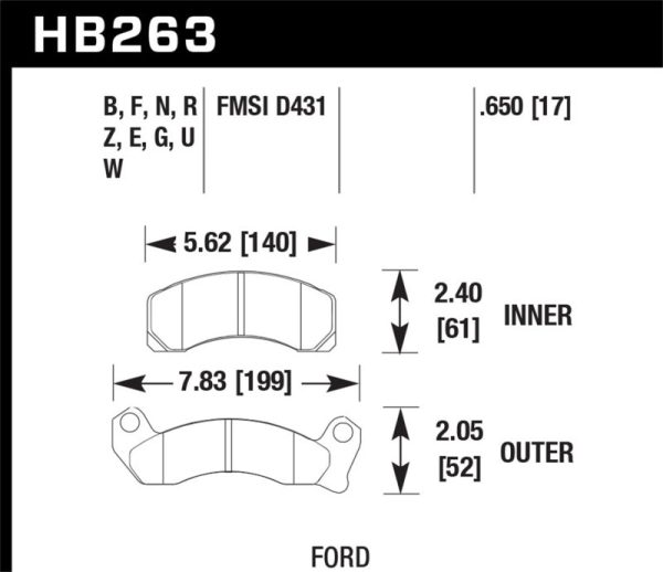 Hawk 87-93 Ford Mustang GT Blue 9012 Race Front Brake Pads Online Sale