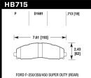 Hawk 2015 Ford F-250 350 450 Super Duty Rear Brake Pads Cheap