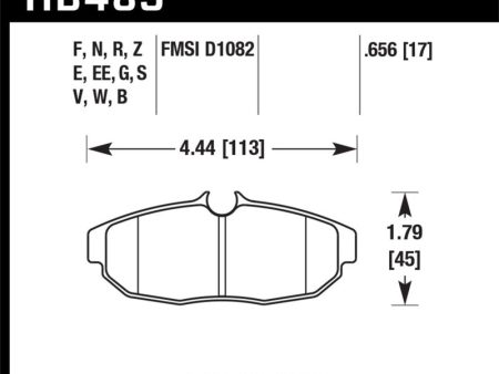 Hawk 05-07 Ford Mustang GT & V6 HPS Street Rear Brake Pads Online Hot Sale