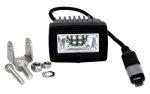 KC HiLiTES C-Series 2in. C2 LED Light 20w Area Flood Beam (Single) - Black Supply