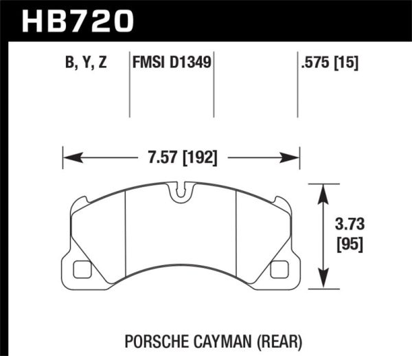 Hawk 15-17 Porsche Cayenne Front HPS 5.0 Brake Pads For Sale