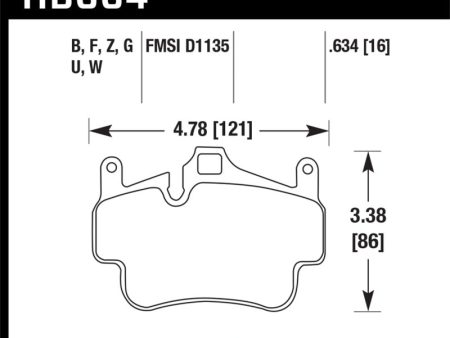 Hawk 05-08 Porsche 911 Carrera   08 Boxster   07-08 Cayman Front DTC-60 Brake Pads For Sale