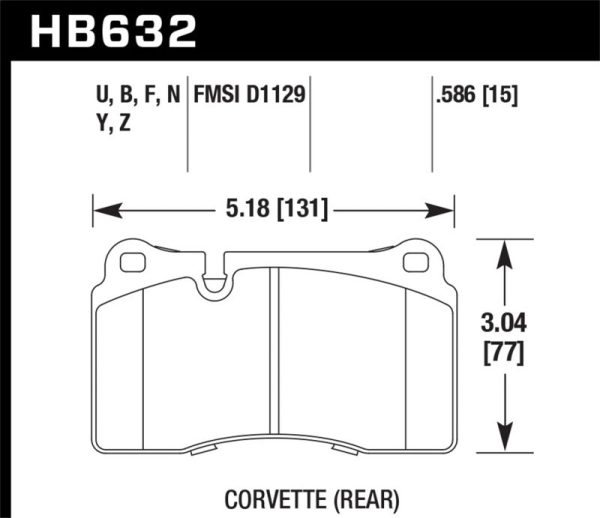 Hawk 2007-2015 Volkswagen Tourareg Base V6 V6-Sport TDI HPS 5.0 Performance Rear Brake Pads Hot on Sale