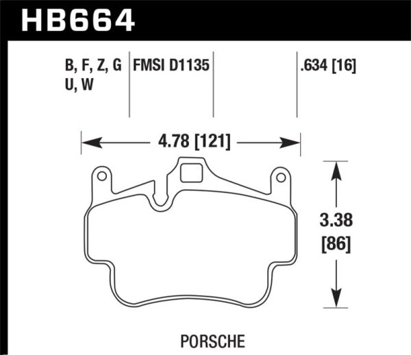 Hawk 05-08 Porsche 911 Carrera   08 Boxster   07-08 Cayman Front DTC-60 Brake Pads For Sale