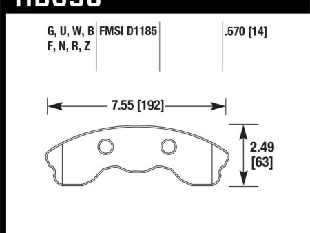 Hawk 06-13 Chevrolet Corvette Z06 DTC-30 Race Front Brake Pads (One Piece) Online now