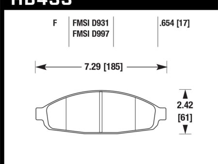 Hawk 03-11 Ford Crown Victoria HPS 5.0 Front Brake Pads Online now