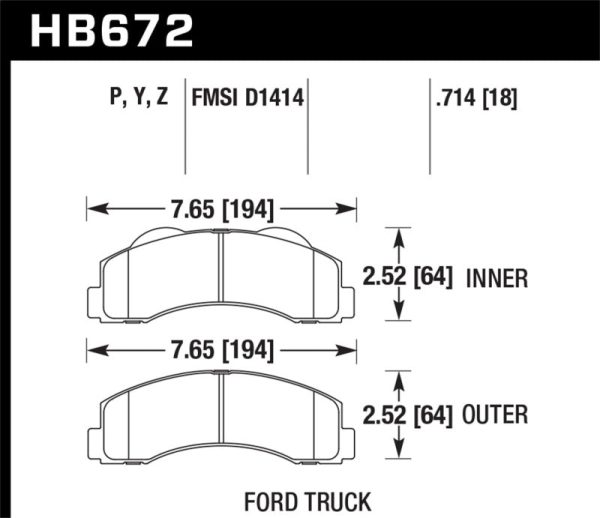 Hawk 10-14 Ford F-150 Front Super Duty Brake Pads Online now