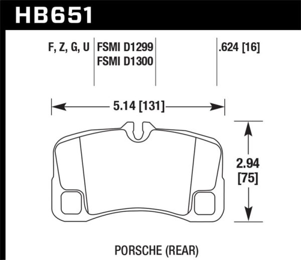 Hawk 12-13 Porsche 911 Turbo HPS 5.0 Rear Brake Pads For Cheap