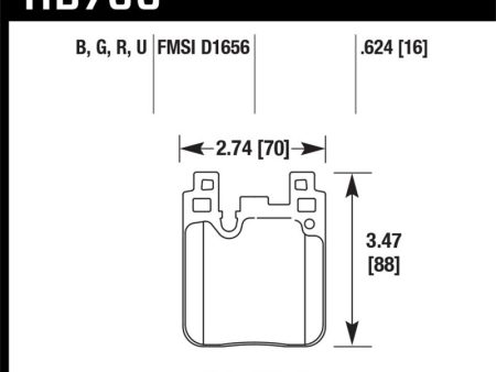 Hawk 14-20 BMW 2-Series   12-18 BMW 3-Series Performance Ceramic Street Rear Brake Pads Discount