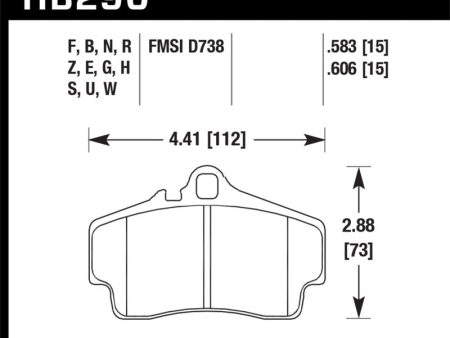 Hawk 98 Porsche 911 Targa   99-08 911 Carrera 4   00-06 Boxster S Blue 9012 Rear Brake Pads Hot on Sale