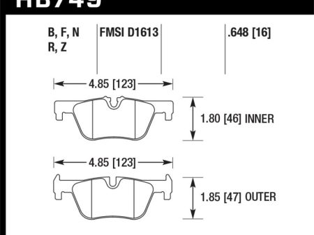 Hawk 13-14 BMW 328i 328i xDrive   2014 428i 428i xDrive HP Plus Rear Brake Pads Fashion