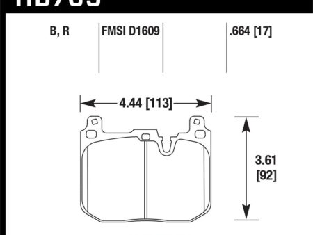 Hawk 13-16 BMW 328i xDrive Performance Ceramic Street Front Brake Pads Hot on Sale