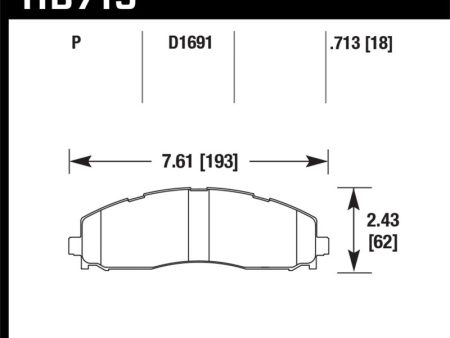 Hawk 15-17 Ford F-250 350 LTS Street Rear Brake Pads Online Hot Sale