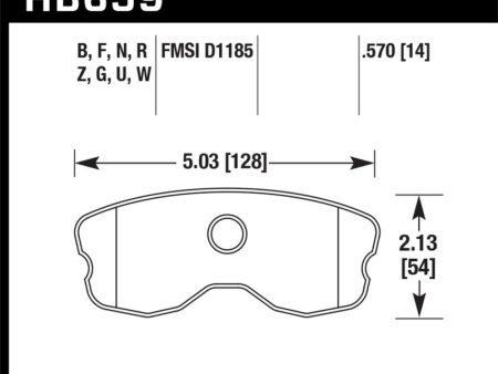 Hawk 06-13 Chevrolet Corvette Z06 DTC-30 Race Rear Brake Pads (One Piece) on Sale