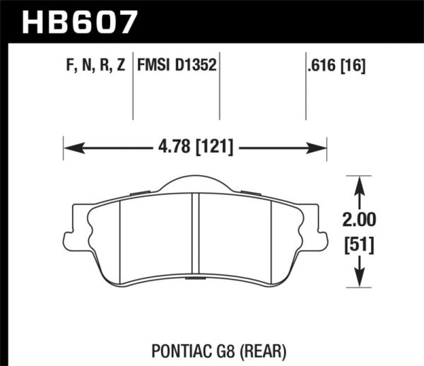 Hawk 13-15 Chevy Caprice Street 5.0 Rear Brake Pads For Discount