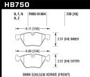 Hawk 13-14 BMW 528i   528i xDrive HPS 5.0 Front Brake Pads Online Sale