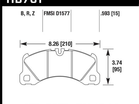 Hawk 10-13 Porsche Panamera   12-15 Cayenne  Performance Ceramic Luxury & Touring Front Brake Pad Online