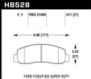 Hawk 05-11 F-250 F-350 Super Duty Pickup   11 F-550 Super Duty Pickup Front LTS Street Brake Pads Fashion