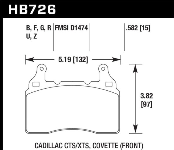 Hawk 10-17 Chevrolet Camaro HP+ Compound Front Brake Pads For Cheap