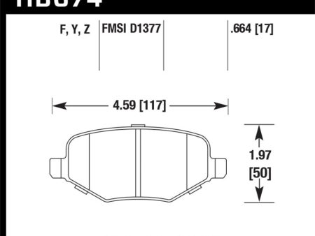 Hawk Ford Edge Explorer Flex Taurus  Lincoln MKS MKT MKX Perf Ceramic Street Rear Brake Pads For Discount