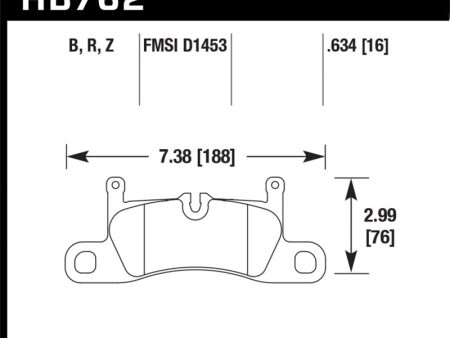 Hawk 11-17 Porsche Cayenne   11-16 VW Touareg Performance Ceramic Street Rear Brake Pads Hot on Sale