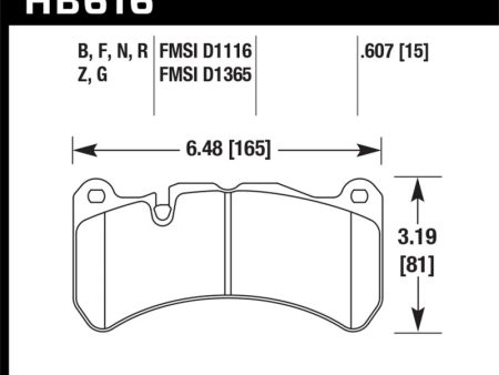 Hawk 08-09 Lexus IS-F Performance Ceramic Street Front Brake Pads Discount