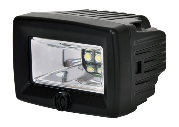 KC HiLiTES C-Series 2in. C2 LED Light 20w Area Flood Beam (Pair Pack System) - Black For Discount