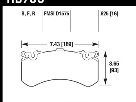 Hawk 2016 Audi A8 Front High Performance Brake Pads Online now