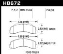 Hawk 10-11 Ford Expedition F-150 SVT Raptor   10-11 F-150 Front Street Brake Pad Sale