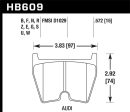 Hawk 08-11 Audi R8 07-08 RS4 03-04 RS6   02-03 VW Phaeton HPS 5.0 Front Race Brake Pads Fashion