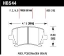 Hawk 06 Audi A6 Quattro Avant 06-09 A6 Quattro HT-10 Rear Brake Pads Hot on Sale