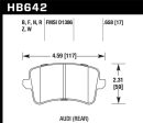 Hawk 09-10 Audi A4 A4 Quattro A5 Quattro Q5 S5   10 S4 HPS Street Rear Brake Pads Sale