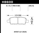 Hawk 2008-2009 Infiniti EX35 Journey HPS 5.0 Rear Brake Pads Supply