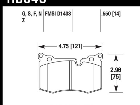 Hawk 14-15 Mini Cooper John Cooper Works Coupe HPS 5.0 Front Brake Pads Hot on Sale