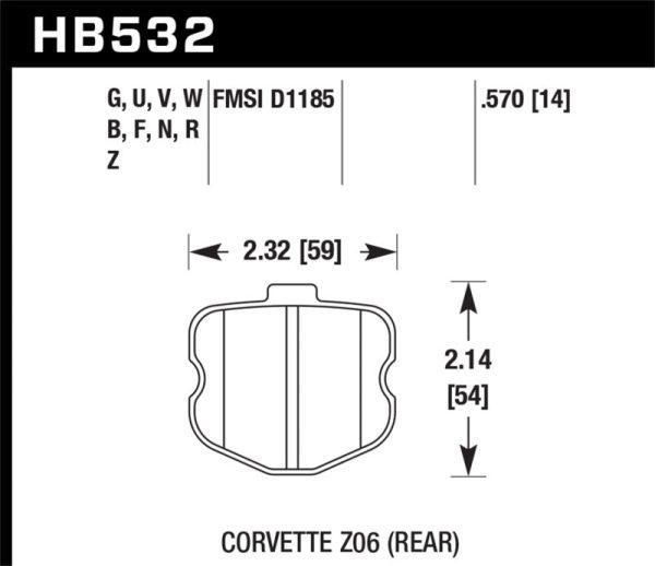 Hawk 06-13 Chevrolet Corvette Z06 DTC-30 Race Rear Brake Pads Online